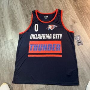 Oklahoma City Thunder Navy Russell Westbrook Basketball Jersey . New with tag